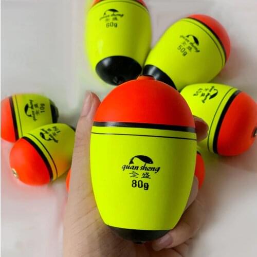 1pc Floating 10g-100g Foam Fishing Float Buoyancy EVA Elastic Boya Fishing Float Rock Fishing Bobber Flotador Peche Boia Tackle