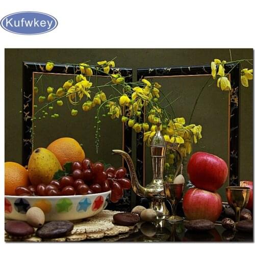 Full Square/Round Drill 5D DIY Diamond Painting "fruit,still life" 3D mosaic diamond Embroidery Cross Stitch 5D Home Decor
