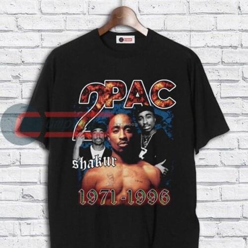2PAC SHAKUR Bootleg 90s Retro Vintage T Shirt New Unisex Size T Shirt VT87