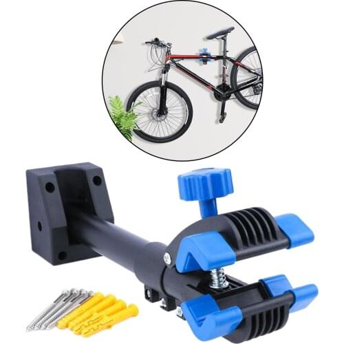 Deluxe Bike Wall-Mount Repair Stand Clamp Bicycle Home Garage Wall Mounted Hanger Storage Hook- Rotatable, Folding