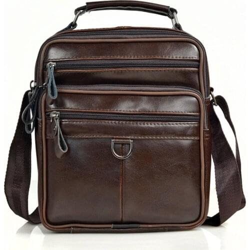 Men Genuine Leather Messenger Bags Male Cow Oil Wax Leather Handbags Men Fashion Crossbody Bag Young Boy Business Briefcases