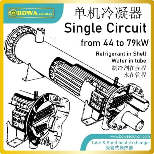 Tube and shell heat exchanger is working as condenser of auto cascade freezer for Cryogenic treatment to get stable cond. temp