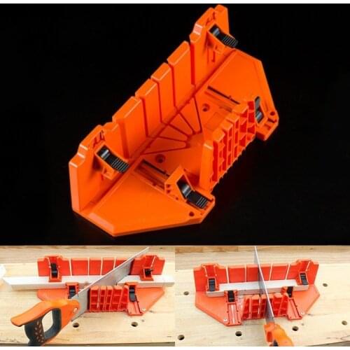 Wood Cutting Clamping Miter Box with Back Saw 90 degree 45 degree multi-angle Jig Kit Woodworking DIY tools