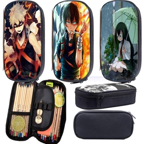 My Hero Academia Pen Bags Women Zipper Bag Chidren Girls Pencil Case School Office Supply Pencilcase Boys Girls Schoolbags