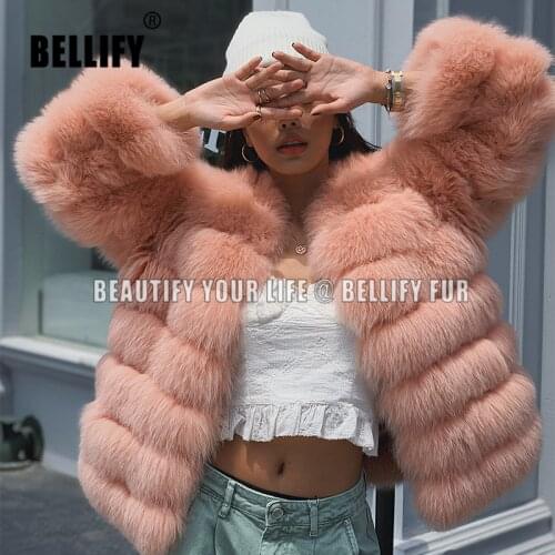 Womens cute Lovely fox Fur Coats hot sale korean Design Short Coat Jacket outerwear