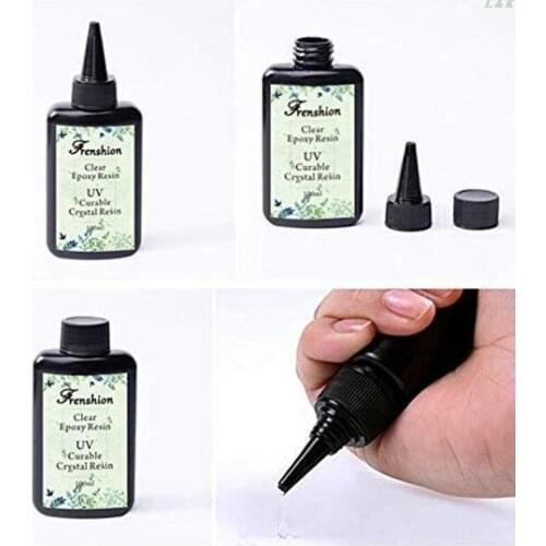 100ml UV Resin Hard Crystal Clear Glue Ultraviolet Curing Epoxy Resin Jewelry