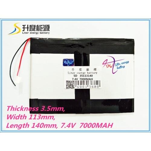 35113140 7.4V lithium polymer Rechargeable batteries domestic tablet Ericsson along m33 large capacity 7000 mA