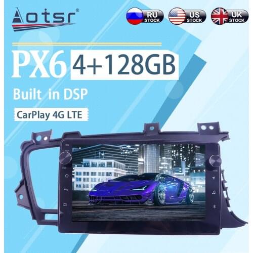 4+128GB For Kia Optima k5 2011 - 2015 RHD Android 10 BT WIFI Wireless Carplay Car Multimedia Radio Player GPS Navigation Stereo