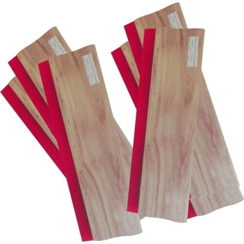6 pcs 13" / 33cm Screen Printing Squeegee Ink Scraper Silk Stencil Printing DIY 75 Durometer