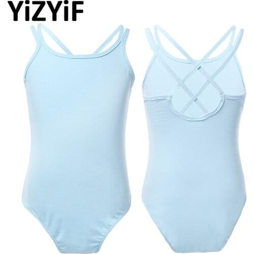 Girls Children Ballet Leotard Gymnastic Clothes Dance Costumes Spaghetti Strap Dancer Tutu Dress Ballet Class Stage Performance