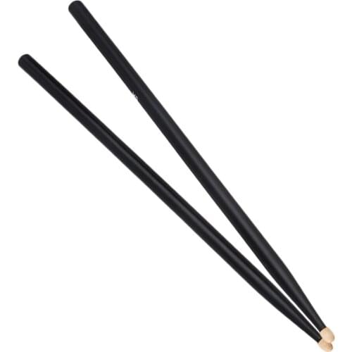 Black Natural Maple Wood 5A Drum Stick Drumstick with Oval shaped tip A Pair