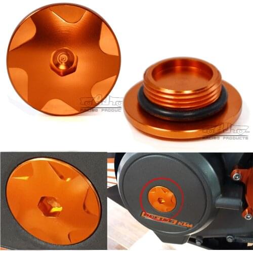 CNC Aluminum Motorcycle Engine Cover Camshaft Plug For 390 2013-2018 RC 390 2014-2018 250 2017-2018