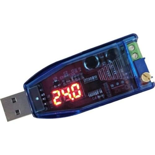 DC-DC Buck Boost Converter USB Step Up Down Power Supply Module 5V to 1-24V Red