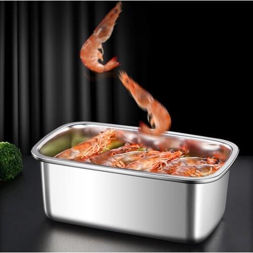 250ml/450ml/600ml/1000ml Food Container Eco-friendly Leak-proof Stainless Steel Bento Lunch Containers Box for Dorm crisper