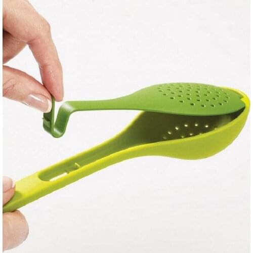 Filter Spoon Heat Resistant Reusable Green Reusable Tea Infuser Spoon for Kitchen