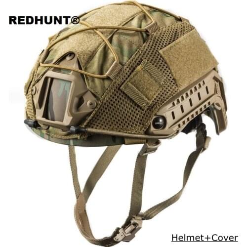 Hunting Multicam MH Fast Helmet Military Tactical ABS Helmet for Airsoft Paintball with Helmet Cover