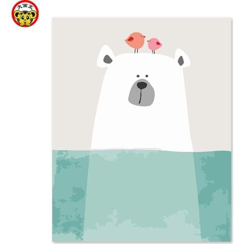 Painting by numbers art paint by number creative children room decoration painting poster boy girl bedroom living room restauran