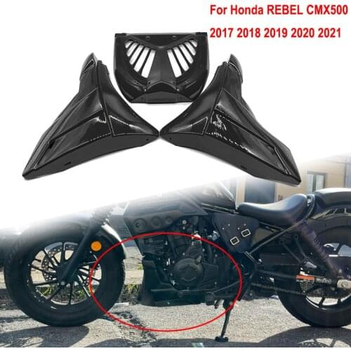 New Motorcycle Side Under Fairing Cover Belly Pan Protector Panel Engine Guard For Honda Rebel CMX 500 2017 2018 2019 2020 2021
