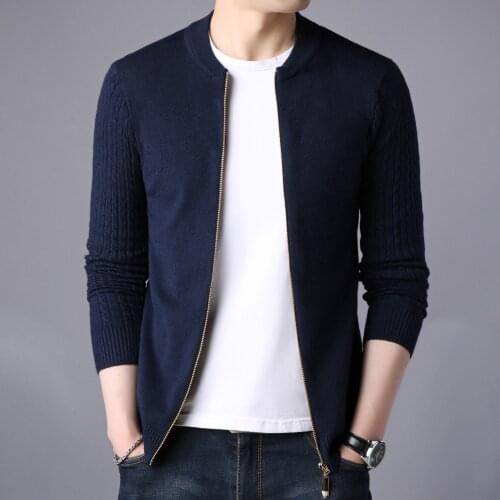New SweaterCoats Male Thick Faux Fur Wool Sweater Jackets Men Cardigan Sweater Autumn Winter Casual Knitwear Top Coat