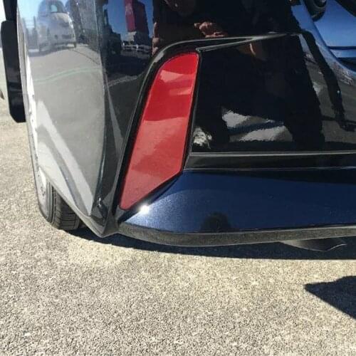 For Nissan Serena 2016 2017 2018 2019 Exterior Accessories Car Rear Tail Bumper Fog Light Lamp Reflector Bar Strips Stickers