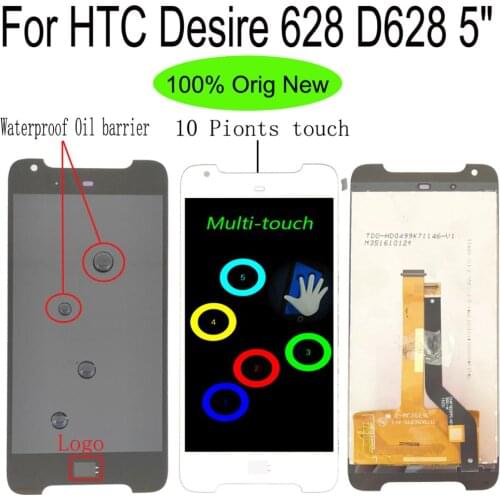Shyueda 100% AAA + 5" For HTC Desire 628 D628 LCD Display Touch Screen Digitizer Assembly with tools