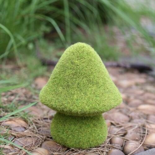 Dog/Mushroom Shaped Patio Sculpture Mini Micro Landscape Figurines for Garden Decoration