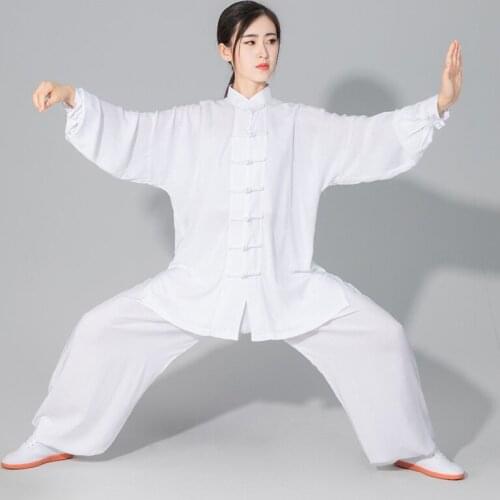 USHINE Taichi uniform cotton 6 colors Wushu kungfu clothing children adult martial arts WingChun suit 110cm-185cm