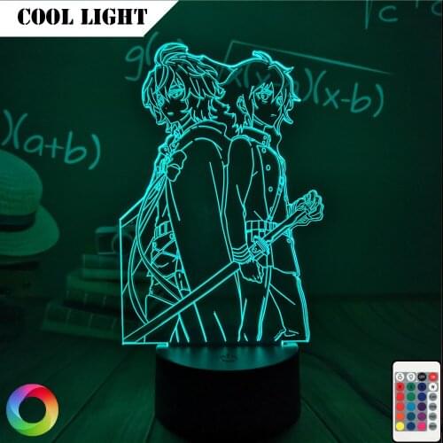 Yumeko Jabami From Kakegurui Compulsive Gambler Anime Lamp Gift for Bedroom Decor Nightlight Cute Japanese Waifu Led Night Light