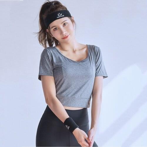 Female Fitness Breathable Gym Running Bra Top Women Sports Bra Push Up Crop Top New Comfortable Yoga Bra Short Sleeve Sportswear