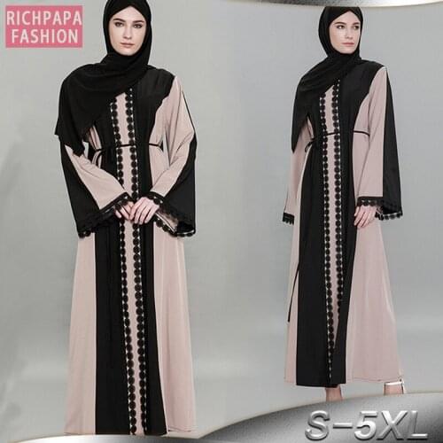 Abayas For Women Abaya Dubai Moroccan Kaftan Women Long Lace Muslim Kimono Cardigan Hijab Dress Turkish Islamic Clothes