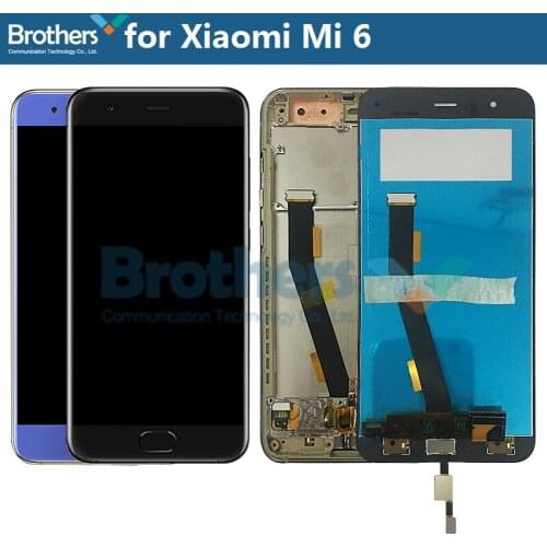 LCD Screen For Xiaomi Mi 6 Mi6 LCD Display with Fingerprint for Xiaomi 6 Mi6 LCD Assembly Touch Screen Digitizer Tested Working