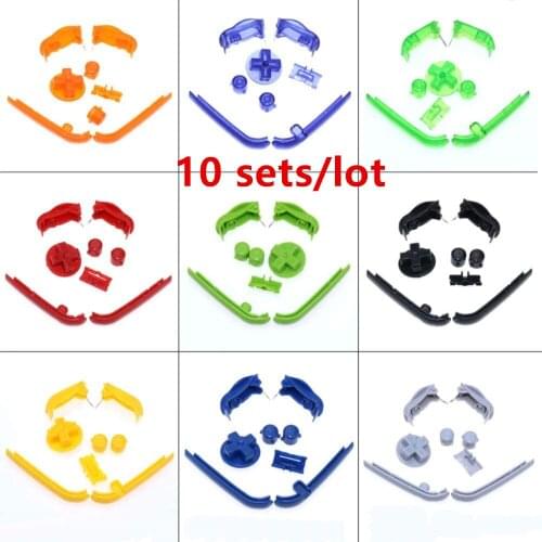 10 Set Replacement Shoulder L R A B For GBA Buttons Keypads D-Pad Button Power ON Off Button for Gameboy Advance GBA Accessories