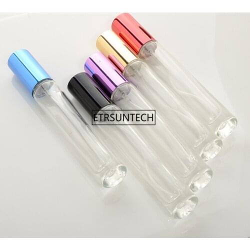 100pcs 10ml clear Glass Perfume Bottles Spray Refillable Atomizer Scent Bottles Packaging Bottle F2357