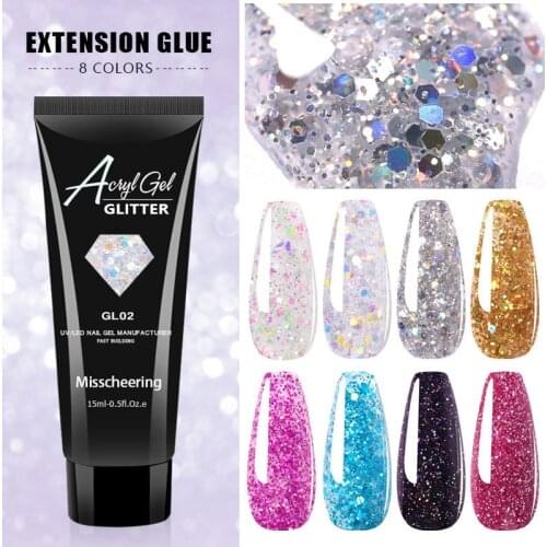 15ml Nail Polish UV Gel Sequins Extension Nail Gel Painless Rapid Nail Beauty Vegetation Nail Polish TSLM1