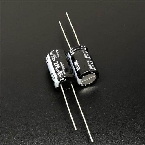 20pcs 220uF 35V NICHICON HC Series 10x16mm Super Low Impedance 35V220uF Aluminum Electrolytic Capacitor