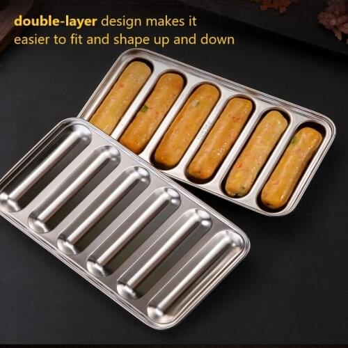 2021 New Sausage Mold Stainless Steel 304 Childrens Hot Dog Making Complementary Food Mold Diy Baked Ham Sausage Box Home Tools