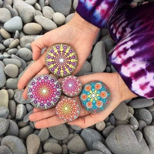 33pcs/set Mandala Dotting Tools Painting Stencils DIY Stone Embossing Starter Drawing Stylus Pens Art Kit