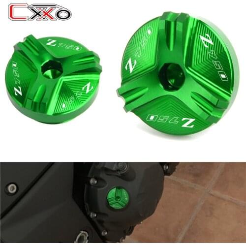 For Kawasaki Z750 Z750/S Z 750 2004-2012 2007 2008 2009 Motorcycle Accessories Engine CNC Aluminum Oil Cup Cover Oil Filler Plug