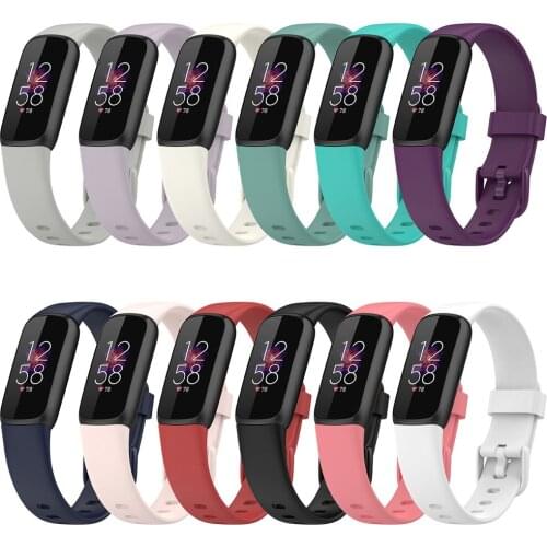 Wrislet Colorful Clasp Silicone Strap Watch Band Belt for Fitbit Luxe Watch Accessories