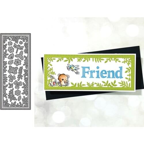 Strip Flower Cutout Metal Cutting Dies for Scrapbooking Handmade Tools Mold Cut Stencil New 2021 DIY Card Make Mould Model Craft