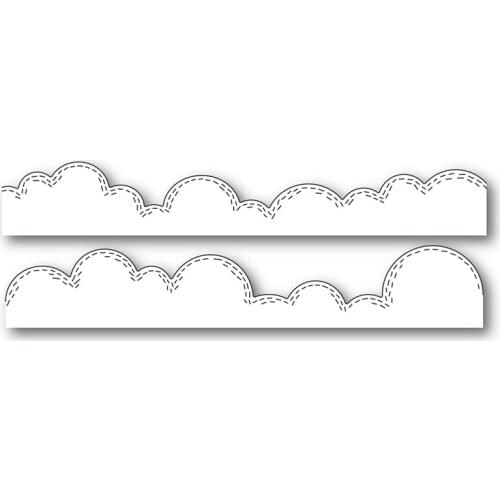 Whittle Cloud Border Metal Cutting Dies New Diy Emboss Stencil Scrapbooking Dies For Card Making 2021