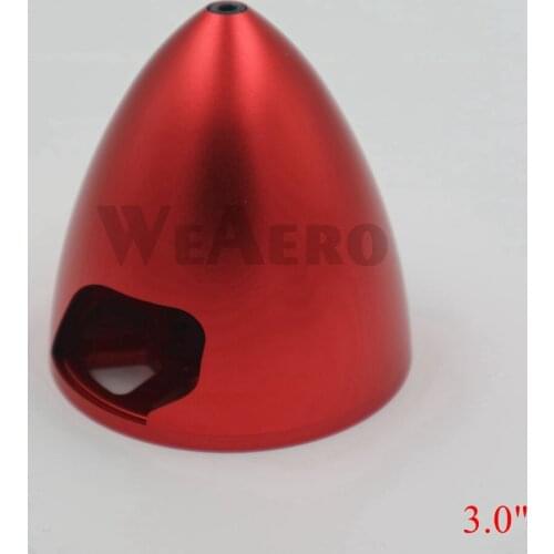 Miracle 3.0" CNC Aluminum spinner Red / Blue / Black Colors For 2 Blades propeller for DLE Gasoline engine