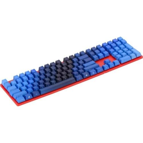 108 Keys Translucent Keycap Set OEM Profile PBT Dye-sub Keycaps for Mechanical Keyboard