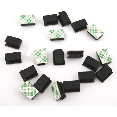 40Pcs Car Useful Wires Self-adhensive Convenient Fixed Clips Data Cord Tie Cable Mount Self-adhesive Car Stuff Car Accessories