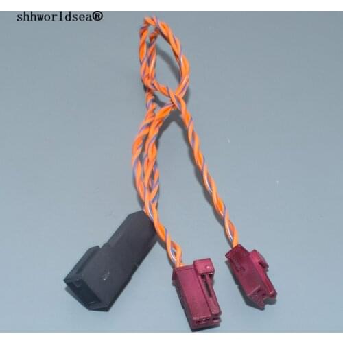 Shhworldsea 2 Pin car male female treble plug,auto sound tweeter horn plug,steering dial plug connector for Benz with wire