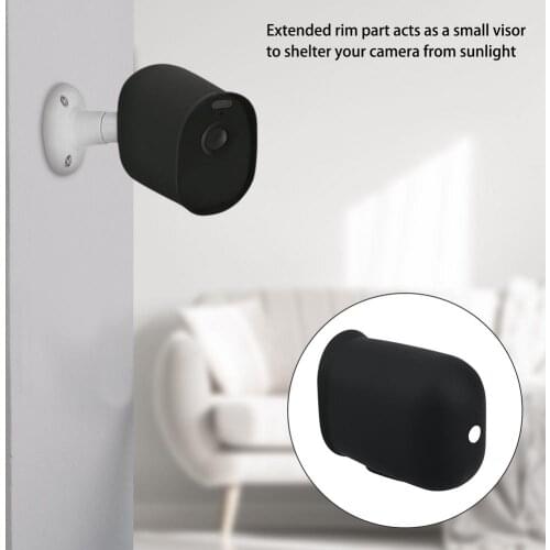Silicone Protective Cover For Arlo Essential Spotlight Camera Case Sunshade Rainproof Shell Skin Security Camera Accessories