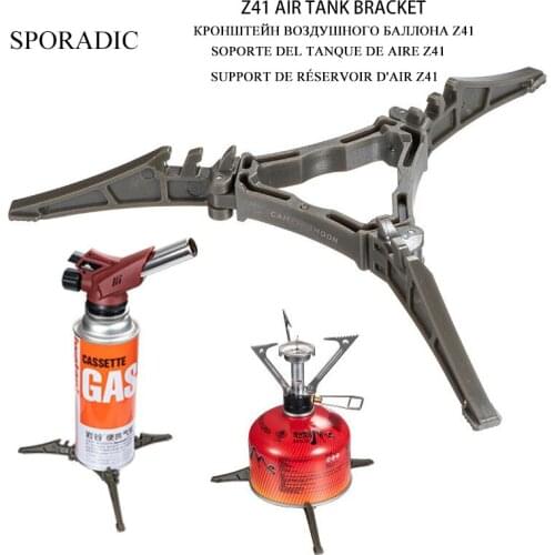 Outdoor Stove Base Fixed Support Holder Folding Triangular Bracket For Camping Bottle Gas Stove Burner Camping Stove Accessories