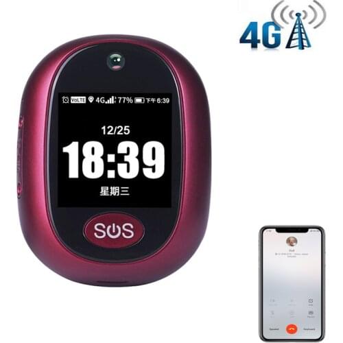 IP67 Waterproof 4G 3G WCDMA GSM GPRS SOS Button emergency alarm Real-time tracking two way talking Geo-fence for elderly care