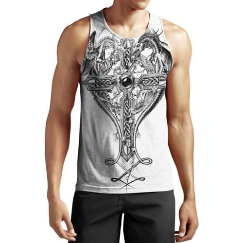 Beautiful Tattoo Dragon 3D Full Body Printed Mens Vest for Men and Women Summer Fashion Harajuku Sleeveless Vest