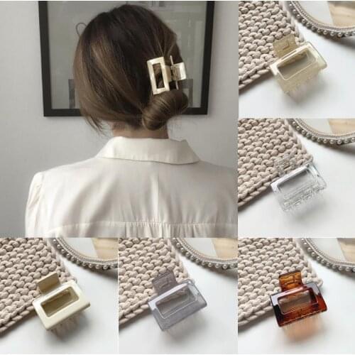1 pc Fashion Transparent Jelly Women Girls Differnt Shape Hair Claws Hair Clips Korean Style Women Hair Accessories Headwear